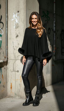 Thumbnail: Jumper with Fur Cuffs 