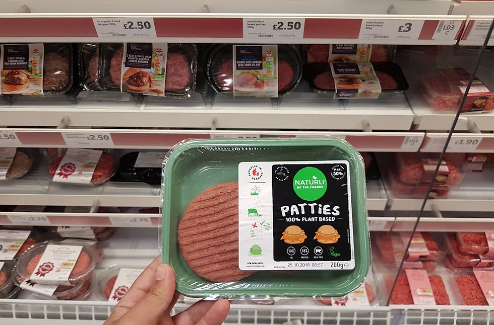 Sainsbury’s: la nueva sección de carne y productos veganos.