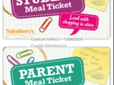 Tarjetas de Prepago al rescate de los hogares más vulnerables. (Alimentación y Coronavirus en UK – X