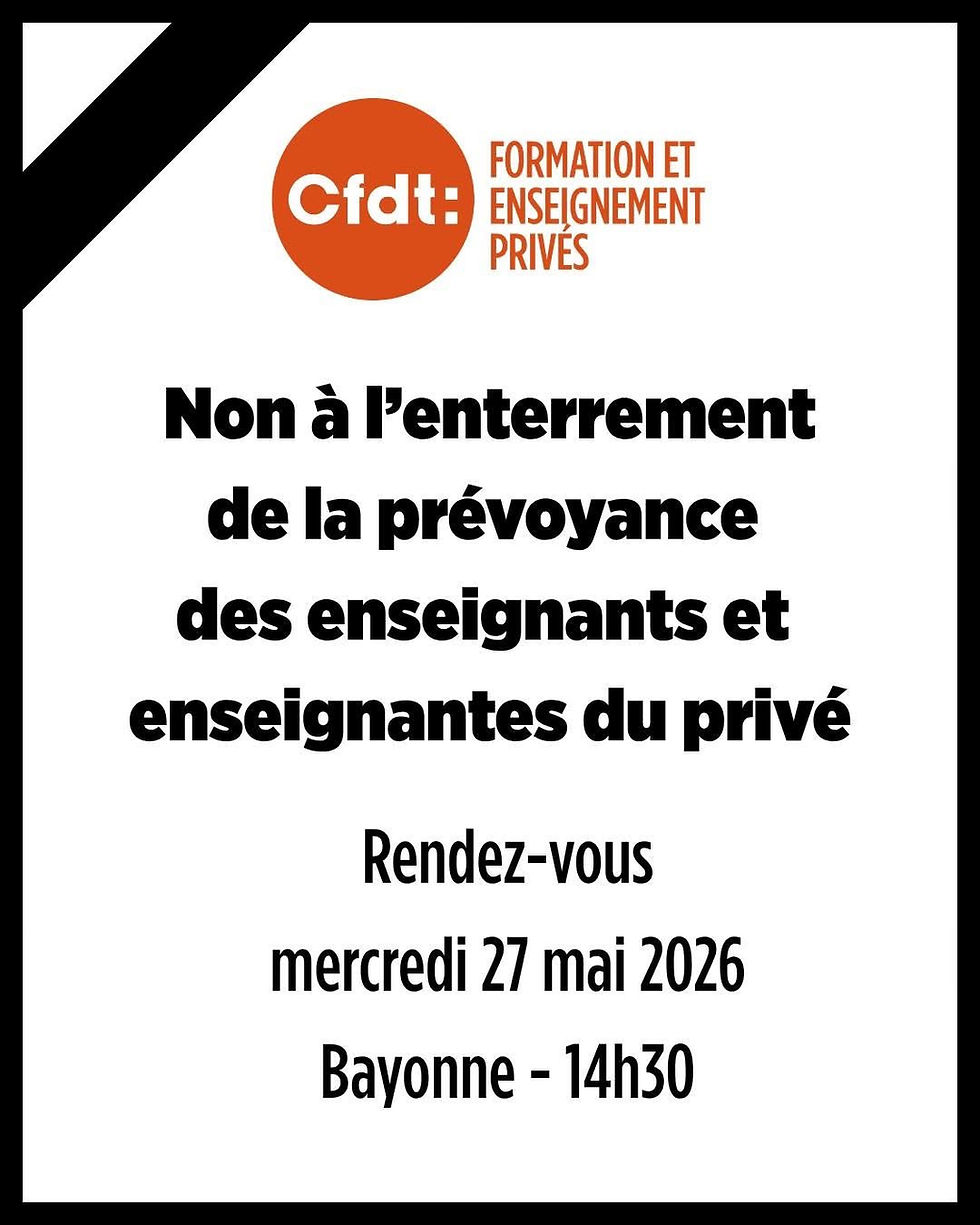 Communiqué de presse - Non à l'enterrement de la prévoyance