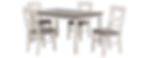 Thumbnail: C8615D Anna Grey Dining Table W/ 4 Chairs