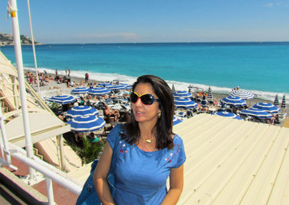 Colline du Châteaux e Promenade des Anglais, Nice, França