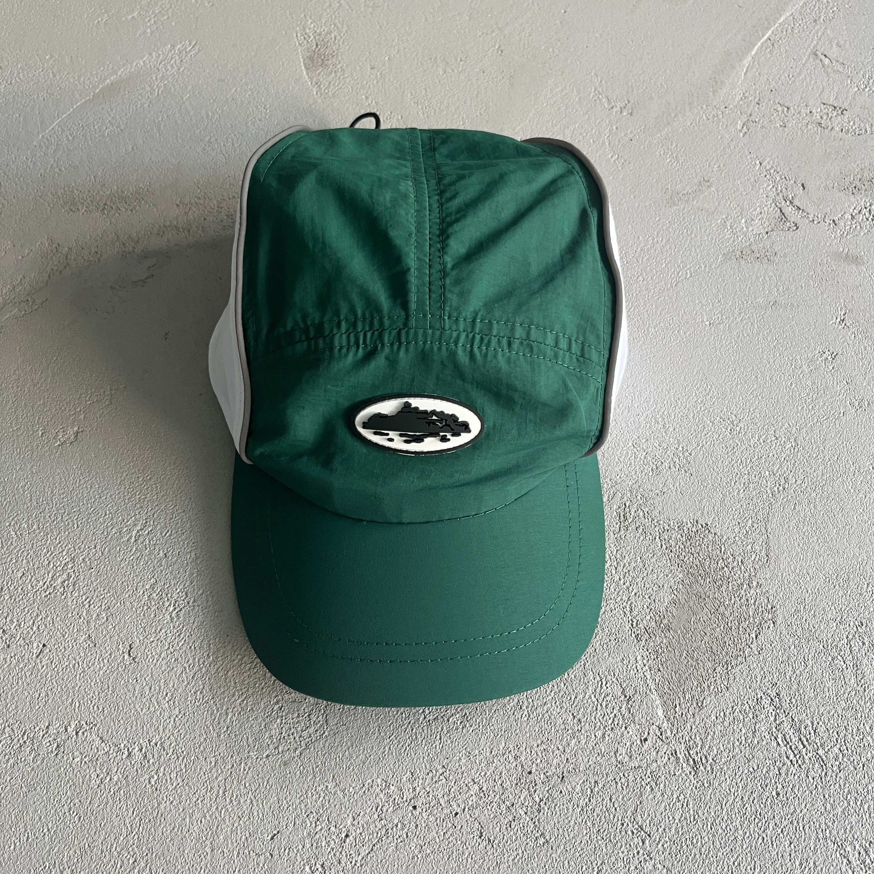 Corteiz Drawstring Hat Green/White