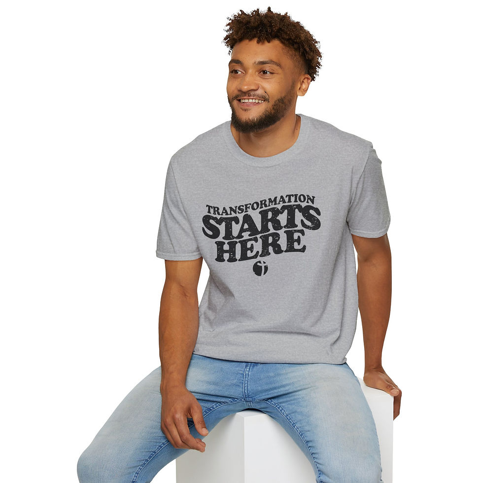 Thumbnail: Transformation Starts Here: T-Shirt - (Black)