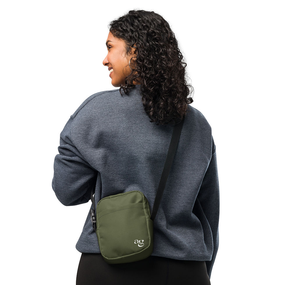 Thumbnail: Dog walking crossbody bag - Olive Green