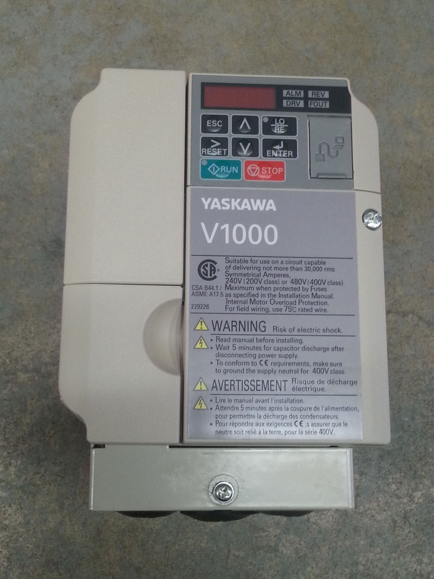 CIMR-VU4A0009FAA Yaskawa