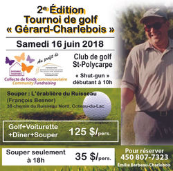 Emilie Charlebois- Tournoi de golf Gérard-Charlebois, $12,247.13