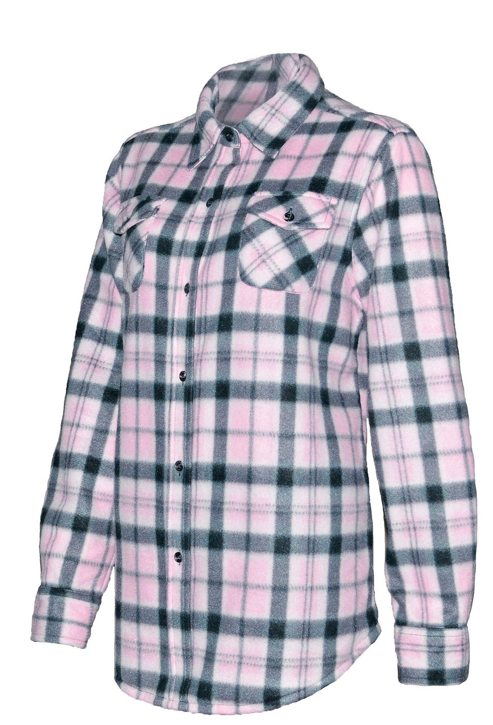 Miniature : chemise en polar à carreaux PF420 rose