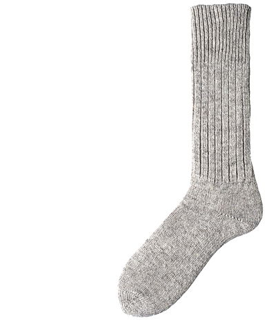 Bas laine armée gris Duray (2 paires)