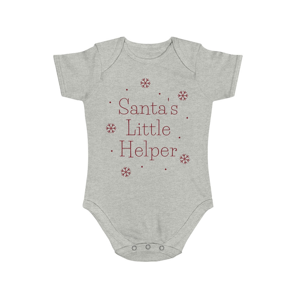 Thumbnail: Santa's Lil' Helper Short Sleeve Onsie