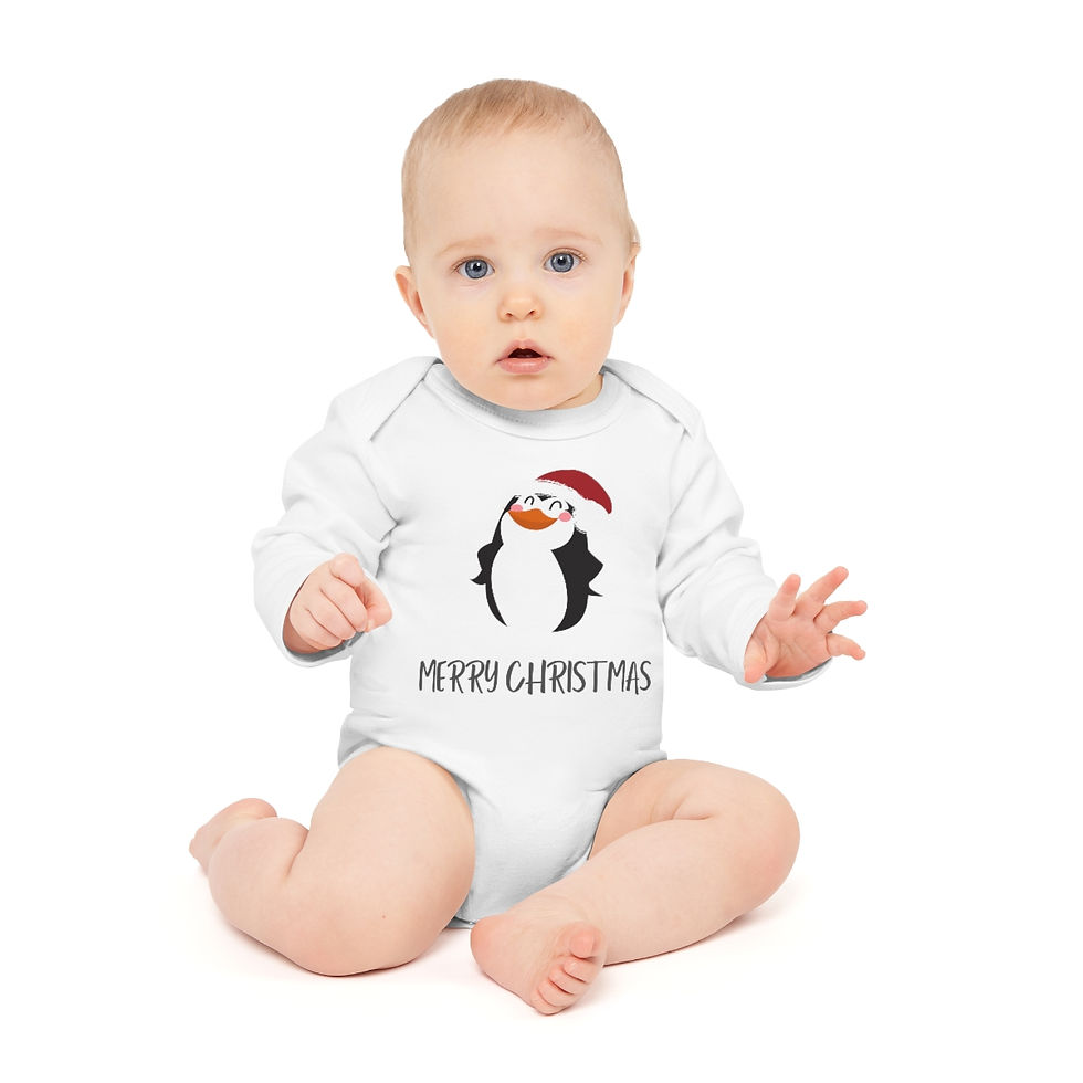 Thumbnail: Cute Penguin Long-Sleeve Onsie