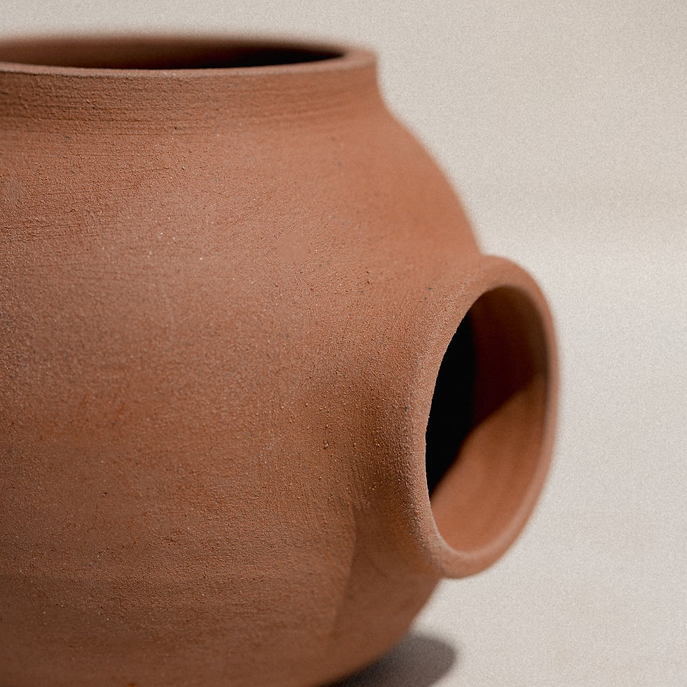 Miniature : Vase rond Bulles terracotta L'Original