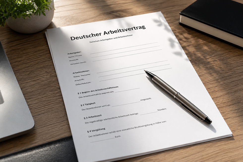 Deutscher Arbeitsvertrag