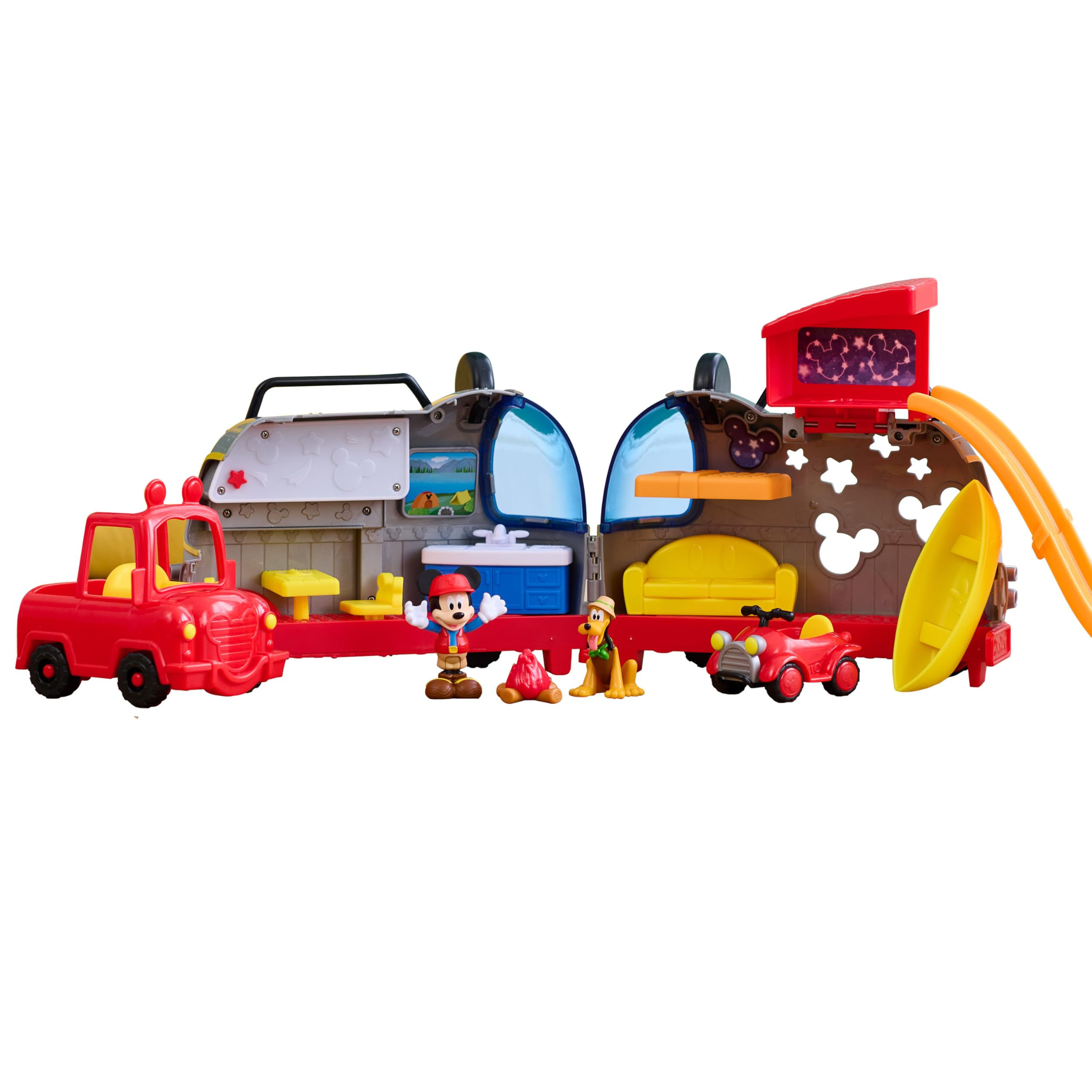 Just Play Disney Junior Mickey Mouse Happy Camper Lights and Sounds Playset 10-P