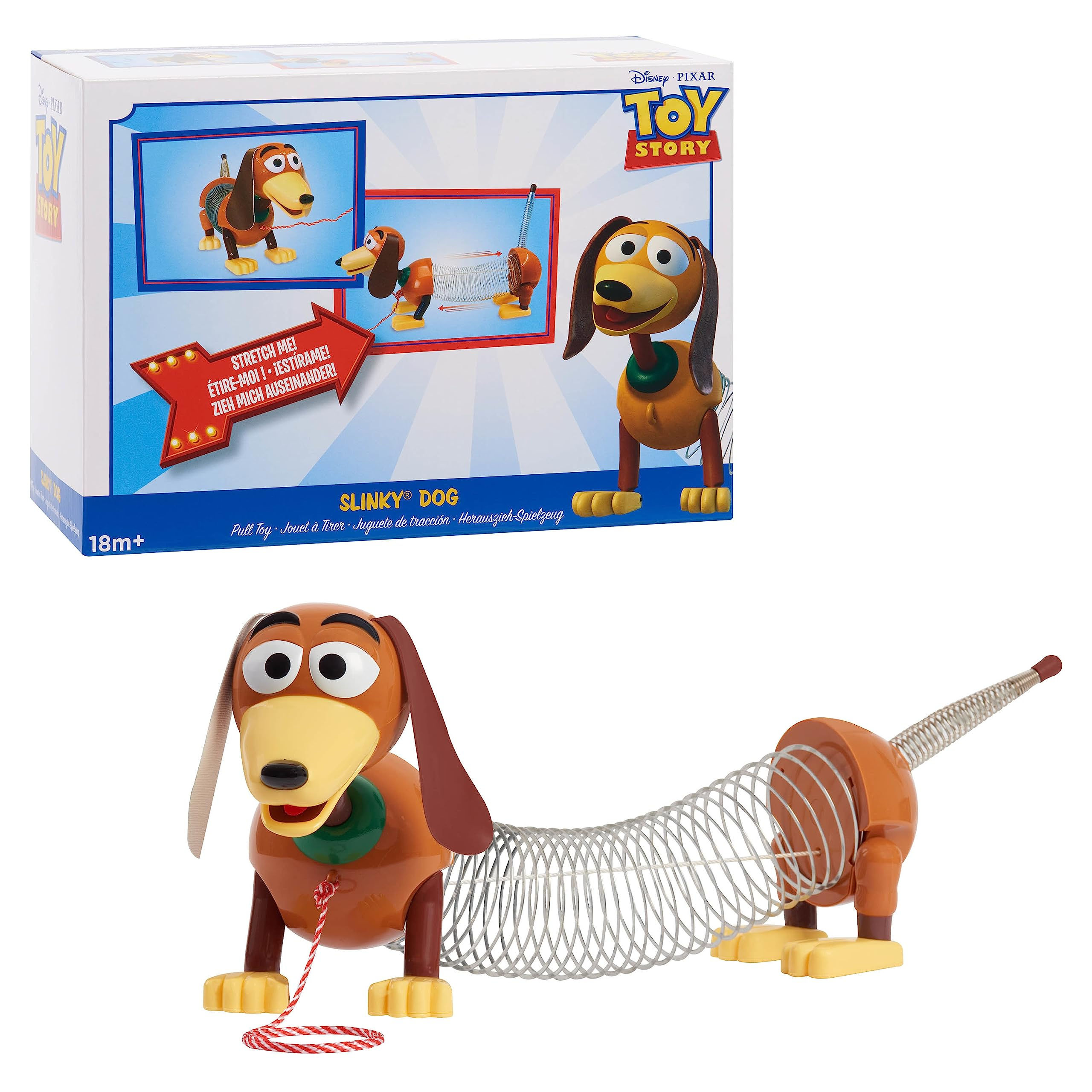 Disney•Pixars Toy Story Slinky Dog Pull Toy Walking Spring Toy for Boys and Girl