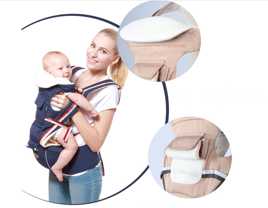 Thumbnail: Breathable Multi-Functional Baby Carrier and Waist Seat