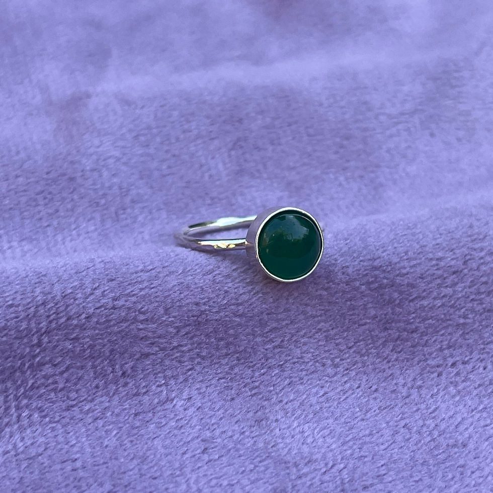 Thumbnail: Semi Precious Stone Stacking Ring 8mm