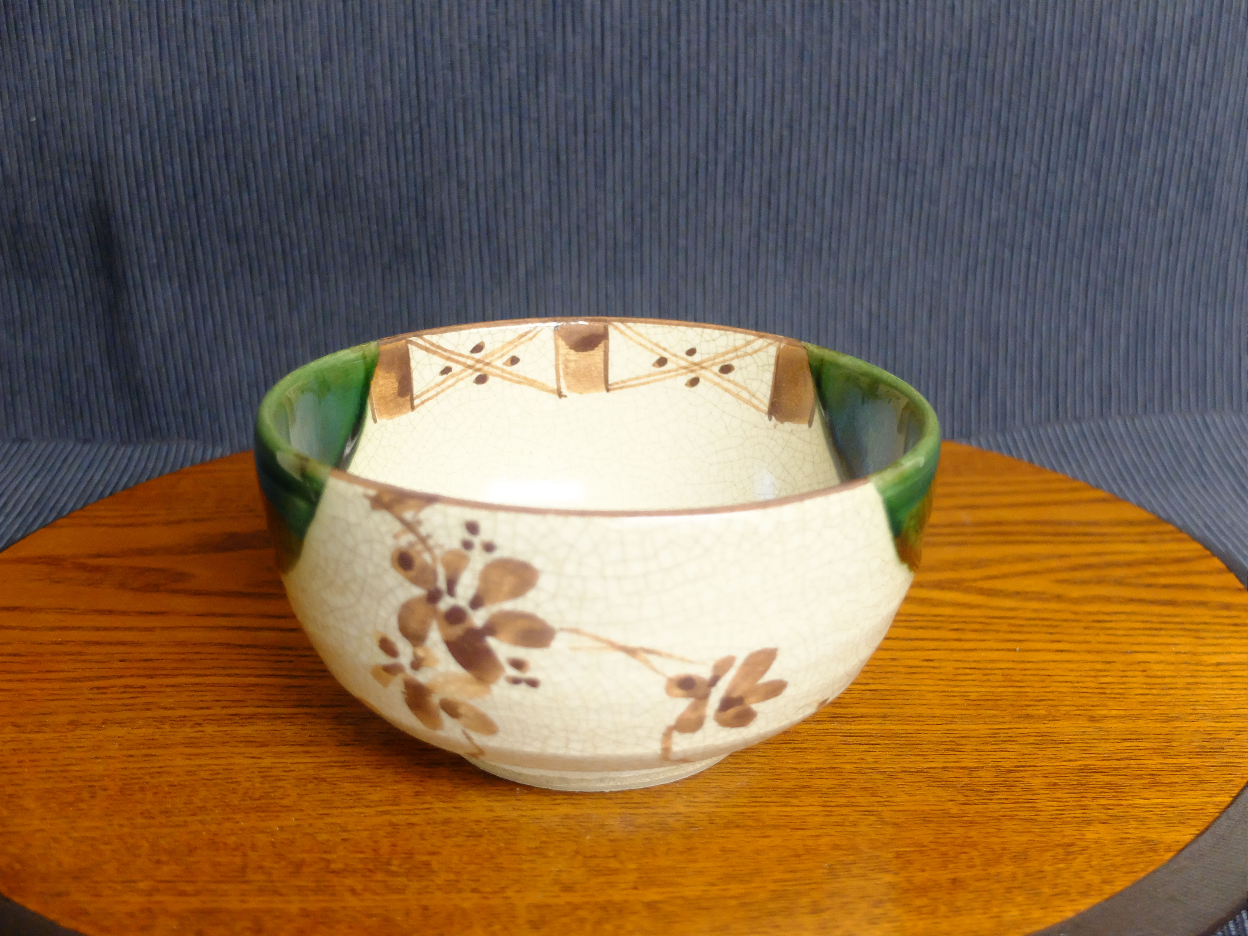 六兵衛窯織部　　　丸丼(大)