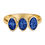 Thumbnail: Triple Oval Bezel with Blue Sapphire