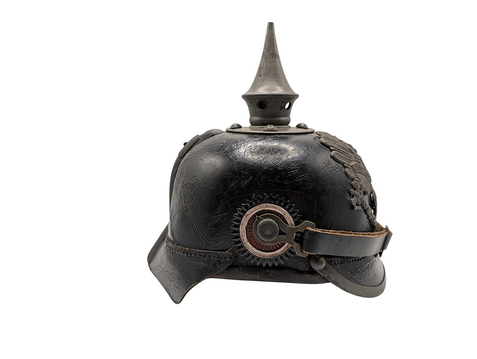 Thumbnail: Scarce German M1915 EM’s Pickelhaube to Infantry Regiment Bremen (1st Hansatisch