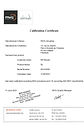 Calibration Certificate for W&L antenna, Affluent