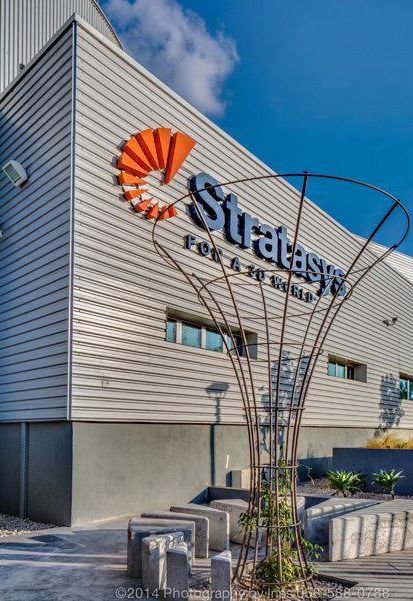 Stratasys building exterior, modern design