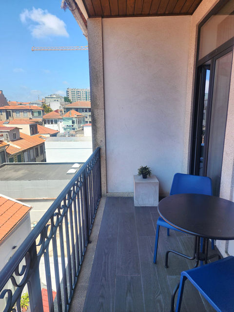 Balcony view of Porto apartments