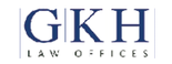 לוגו כחול כהה של GKH LAW OFFICES, משרד עורכי דין.