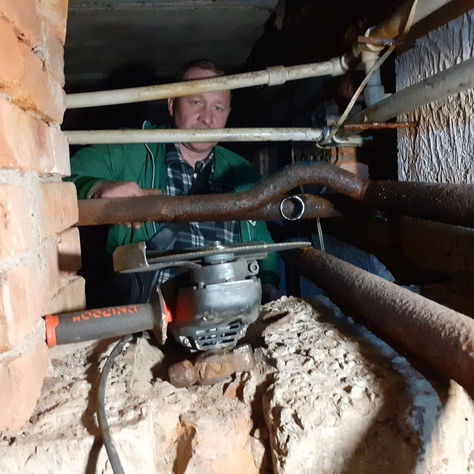 Замена аварийных участков лежаков централизованного отопления