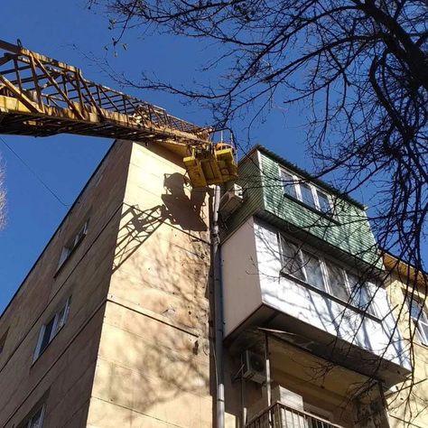 Сегодня работали с автовышкой👨🔧