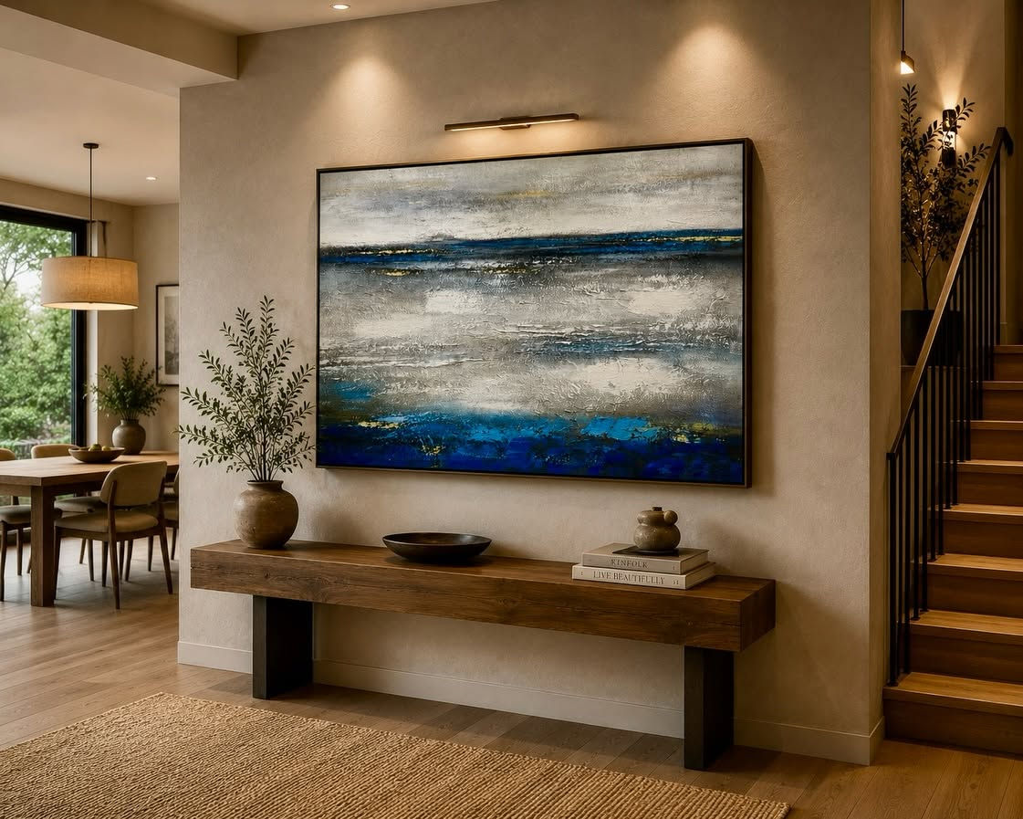 OP Blue Landscape Painting