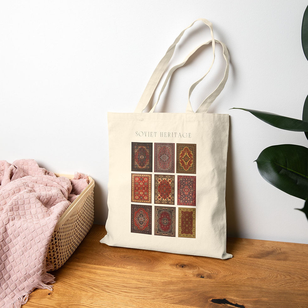 Thumbnail: Soviet Heritage Cotton Canvas Tote Bag