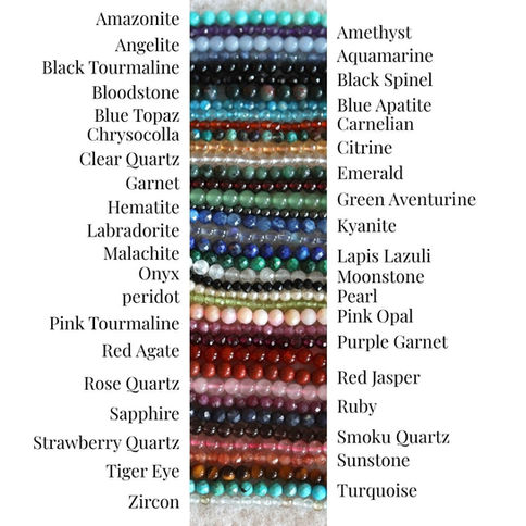30+ natural gemstones for Aquarius custom jewelry. Choose your AAA birthstone for 14k gold bracelets. Shokoro Canada.