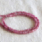 Artisan Pink Tourmaline beaded necklace for layering heart-centerd energy, artisan quiet luxury style.