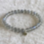 Labradorite Bead Bracelet for Transformation, Natural Crystal Meditation Gift
