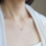 Scorpio Water sign heart necklace styled. Artisan 14k gold filled zodiac choker Shokoro Toronto.