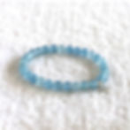 Lemurian Aquatine Blue Calcite Bracelet for Mental Clarity and Emotional Balance