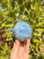CELESTIAL Angel Aura Celestite Sphere | Aura Celestite Crystal Ball | Rainbow Celestite | Celestine Stone | Healing, Meditation Crystal |