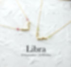 Personalized Libra constellation necklace with natural birthstone; a meaningful handmade zodiac jewelry gift for her.
