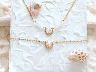 Moon Necklace, Starry Moon Necklace