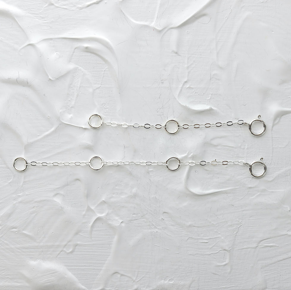 925 sterling silver Necklace Extender, Multi Length Option, Elegant and delicate jewelry extender chains