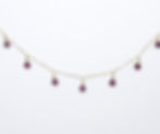 Garnet Station Necklace