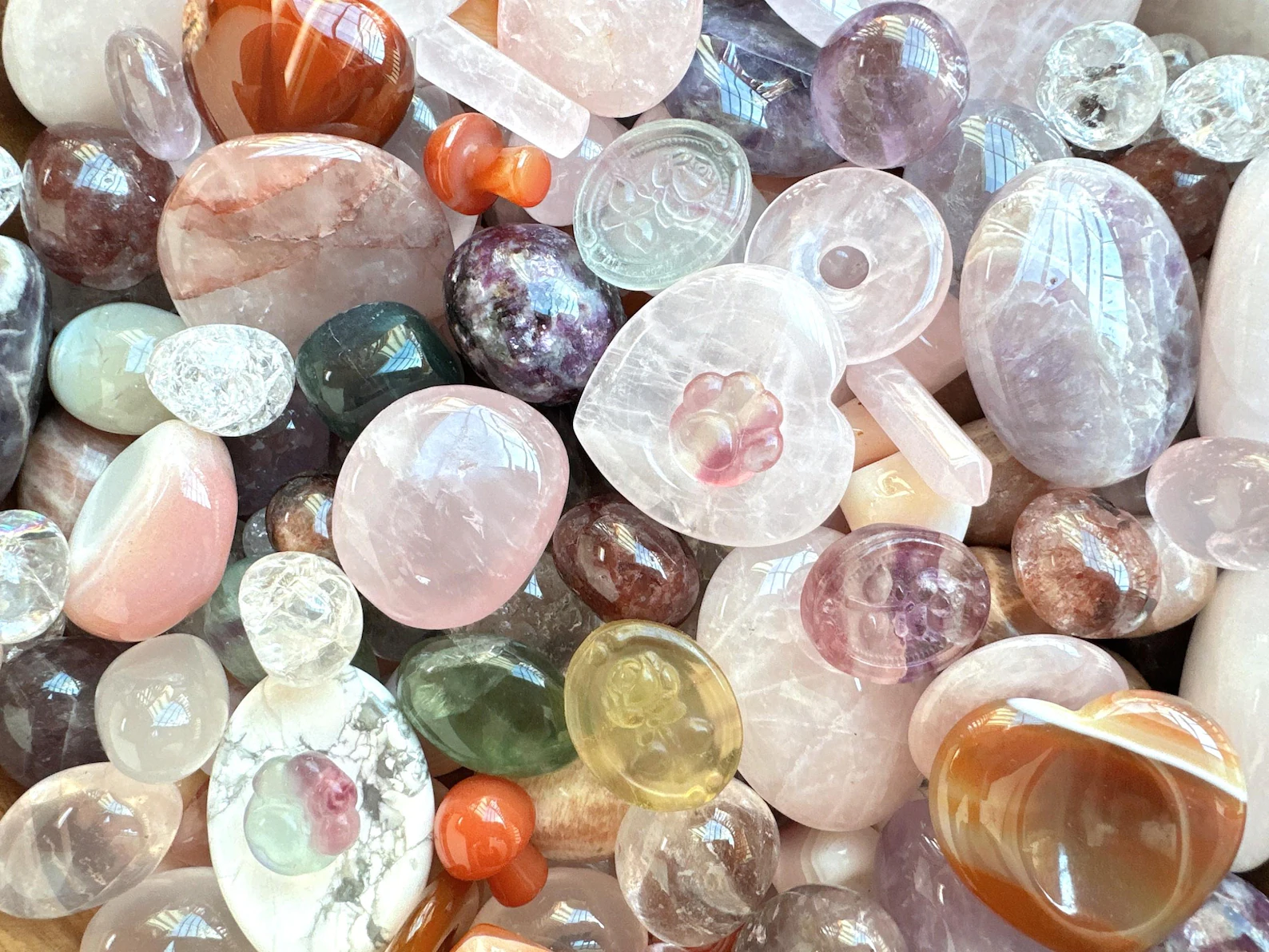 Love Crystal Confetti Scoop (New Mix) | Premium Crystal Confetti Mix Set | Mystery Crystal Scoop | Crystal Gift Set