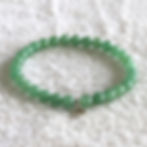 Green Aventurine Bead Bracelet for Opportunity, Natural Heart Chakra Crystal