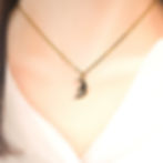 Smily moon gold pendant necklace with delicate chain, Minimalist and elegant jewelry, Celestial symbol.