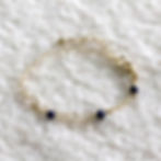 Natural Lapis Lazuli Mixed Chain Bracelet