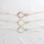 Infinity Necklace, Gold, Rose Gold, Sterling SIlver