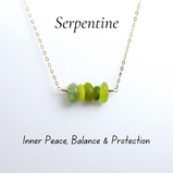 rare serpentine pendant 14 gold filled, Shokoro Crystal jewelry online Canada