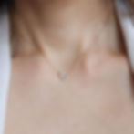 Cancer Water sign heart necklace styled. Soulful 14k gold filled zodiac choker Shokoro Handmade Ontario, Canada.