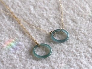 Jade Circle Necklace: A Natural Jadeite Minimalist Pendant for Good Fortune
